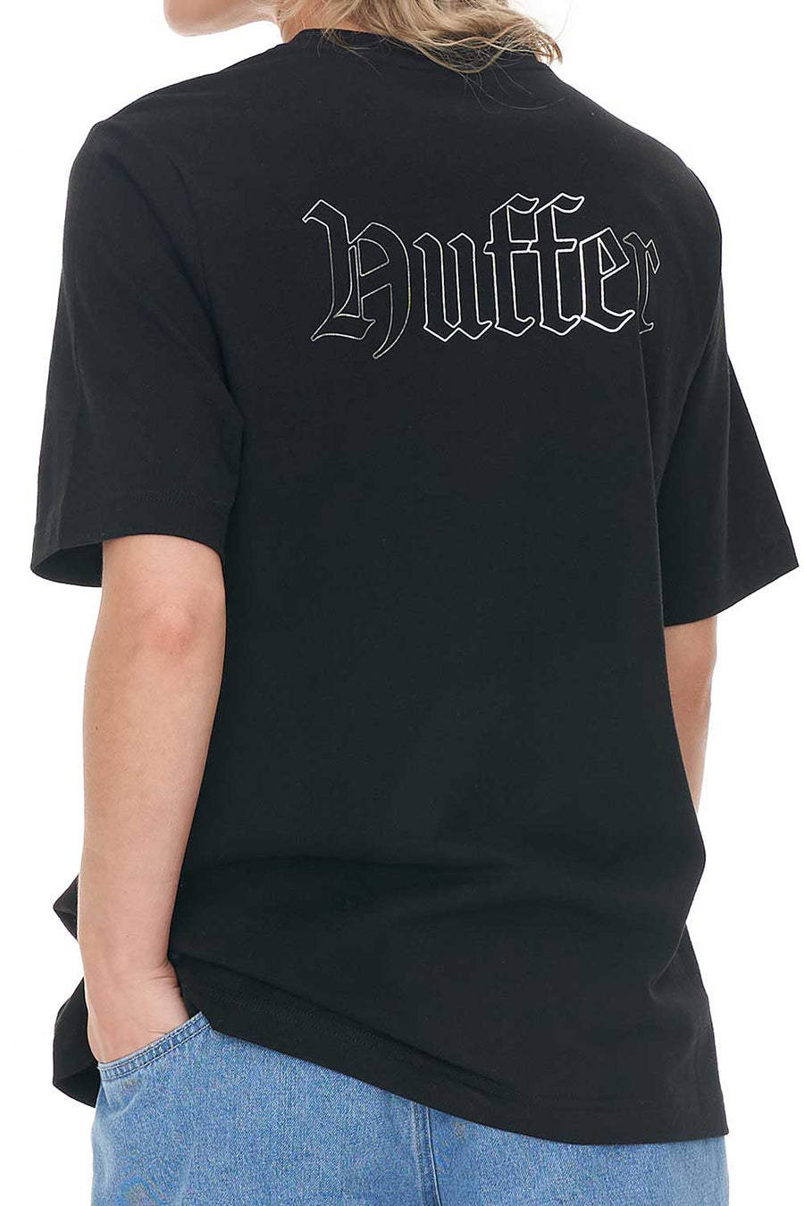 HUFFER RELAX TEE 220/LIGHT BEAMS - BLACK - WILDROSE