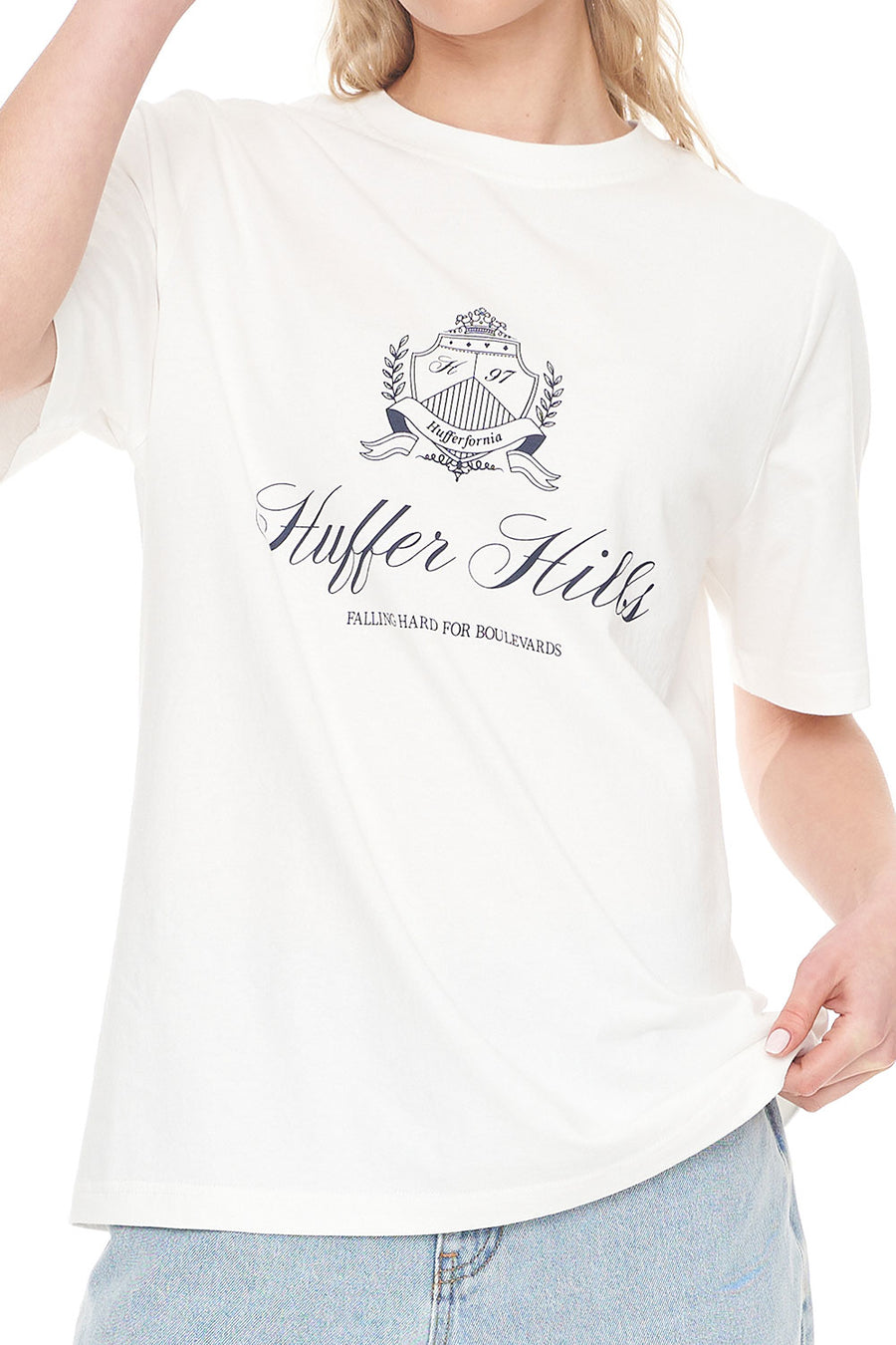 HUFFER RELAX TEE/THE HILLS - CHALK - WILDROSE