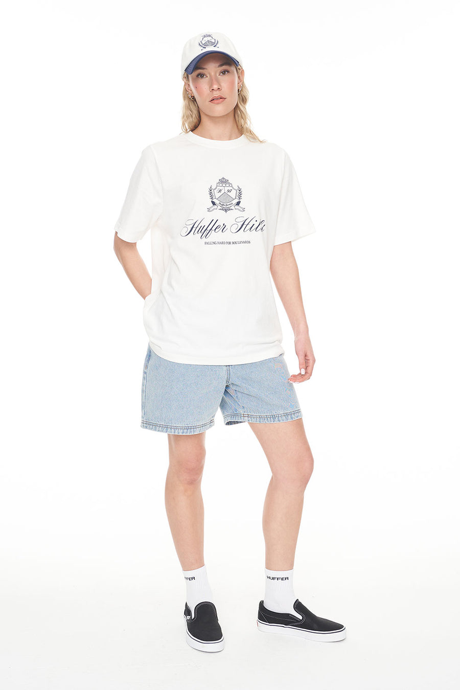 HUFFER RELAX TEE/THE HILLS - CHALK - WILDROSE