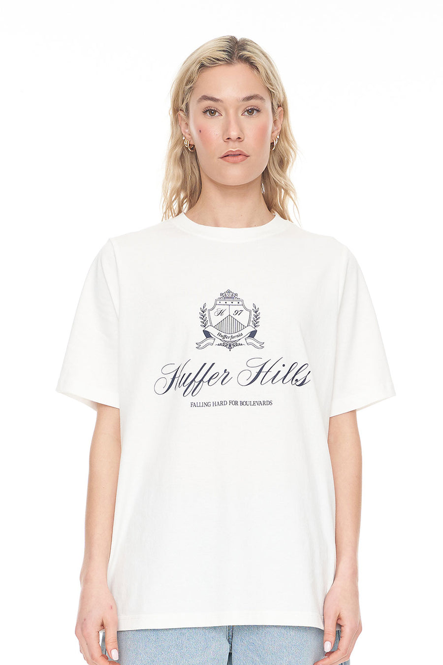 HUFFER RELAX TEE/THE HILLS - CHALK - WILDROSE