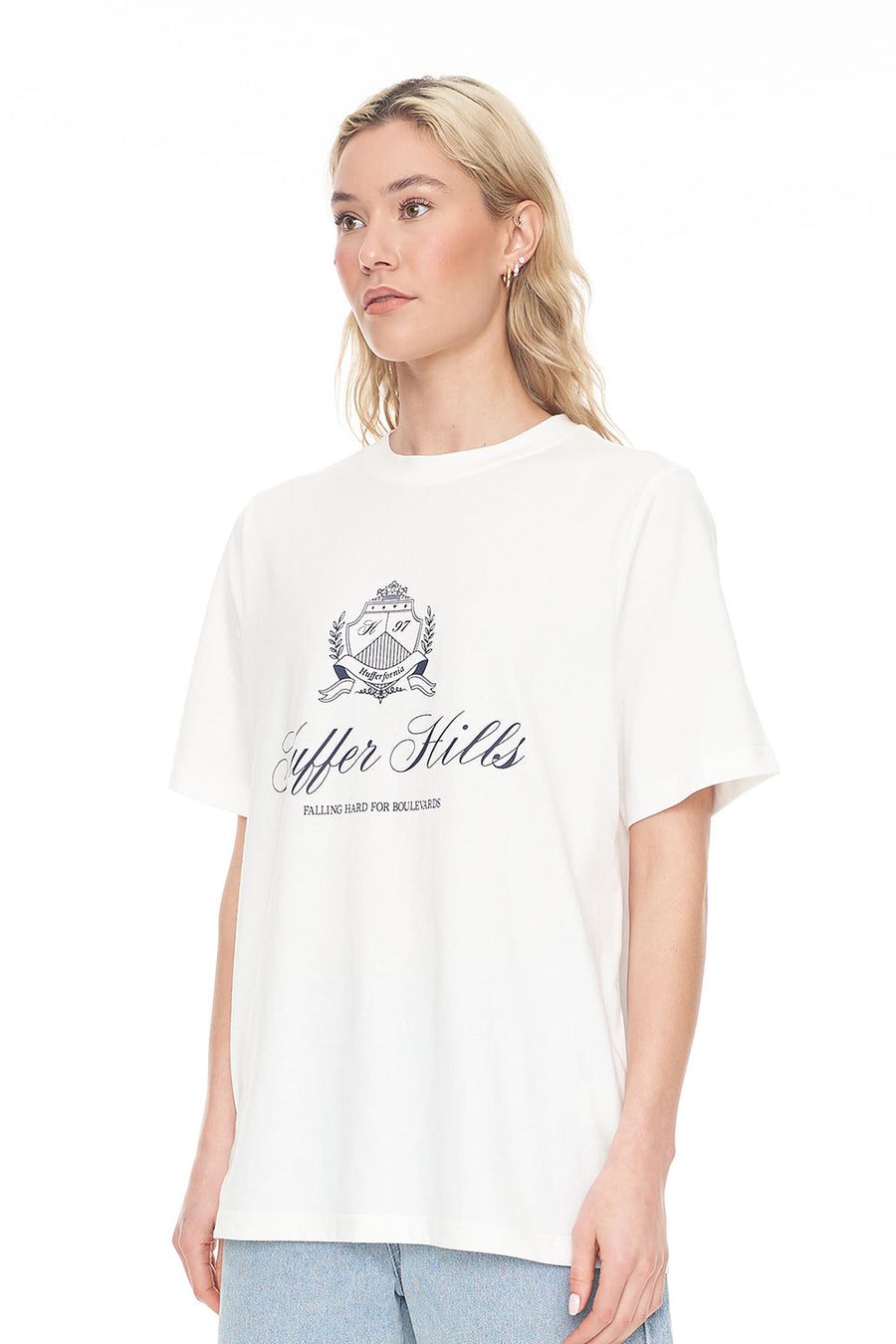 HUFFER RELAX TEE/THE HILLS - CHALK - WILDROSE