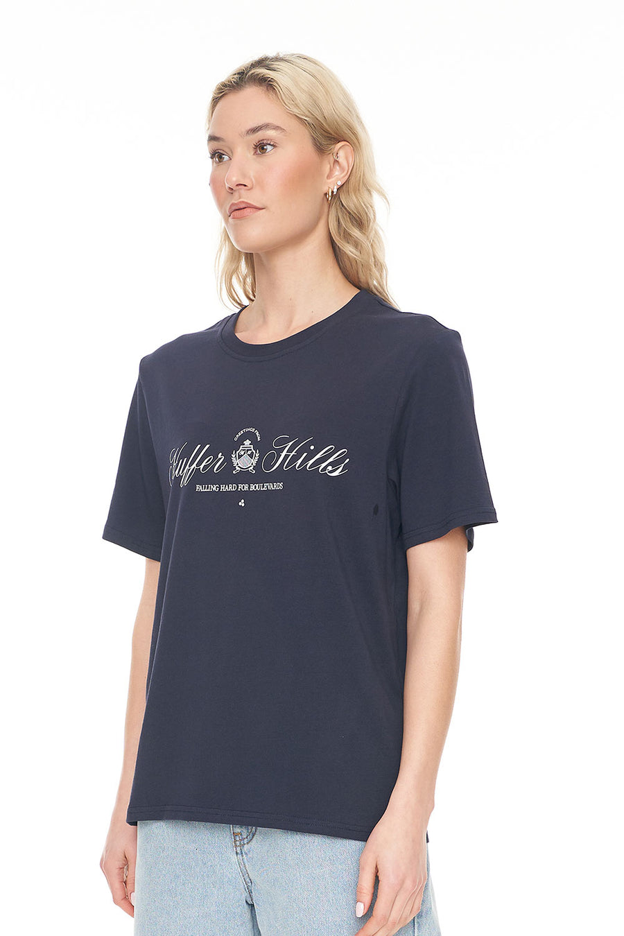 HUFFER CLASSIC TEE 170/BOULEVARD - NAVY - WILDROSE