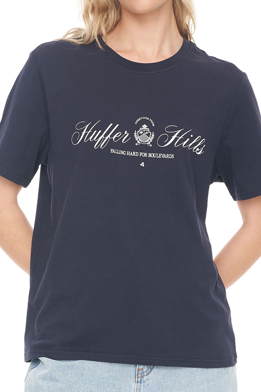 HUFFER CLASSIC TEE 170/BOULEVARD - NAVY - WILDROSE