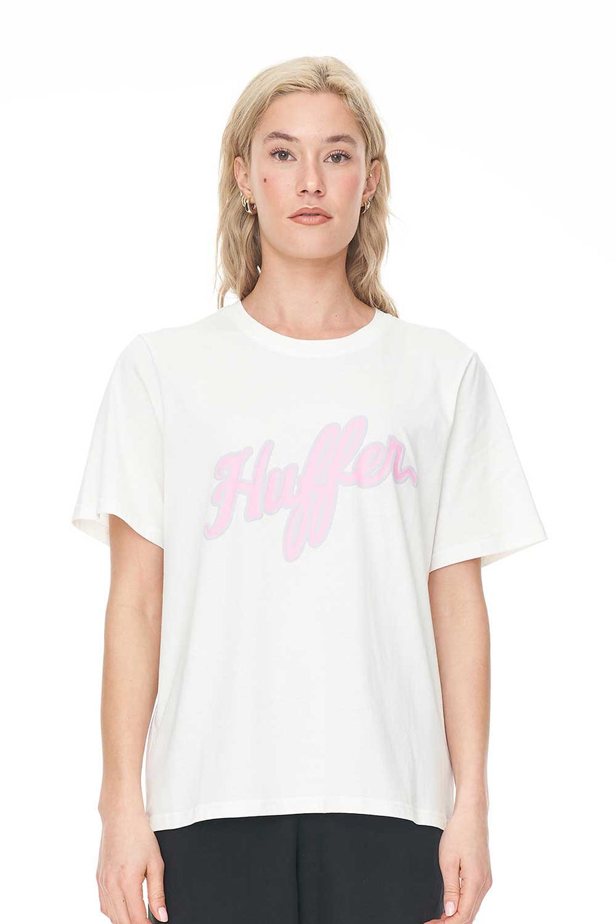 HUFFER CLASSIC TEE 170/AUTOGRAP - CHALK - WILDROSE