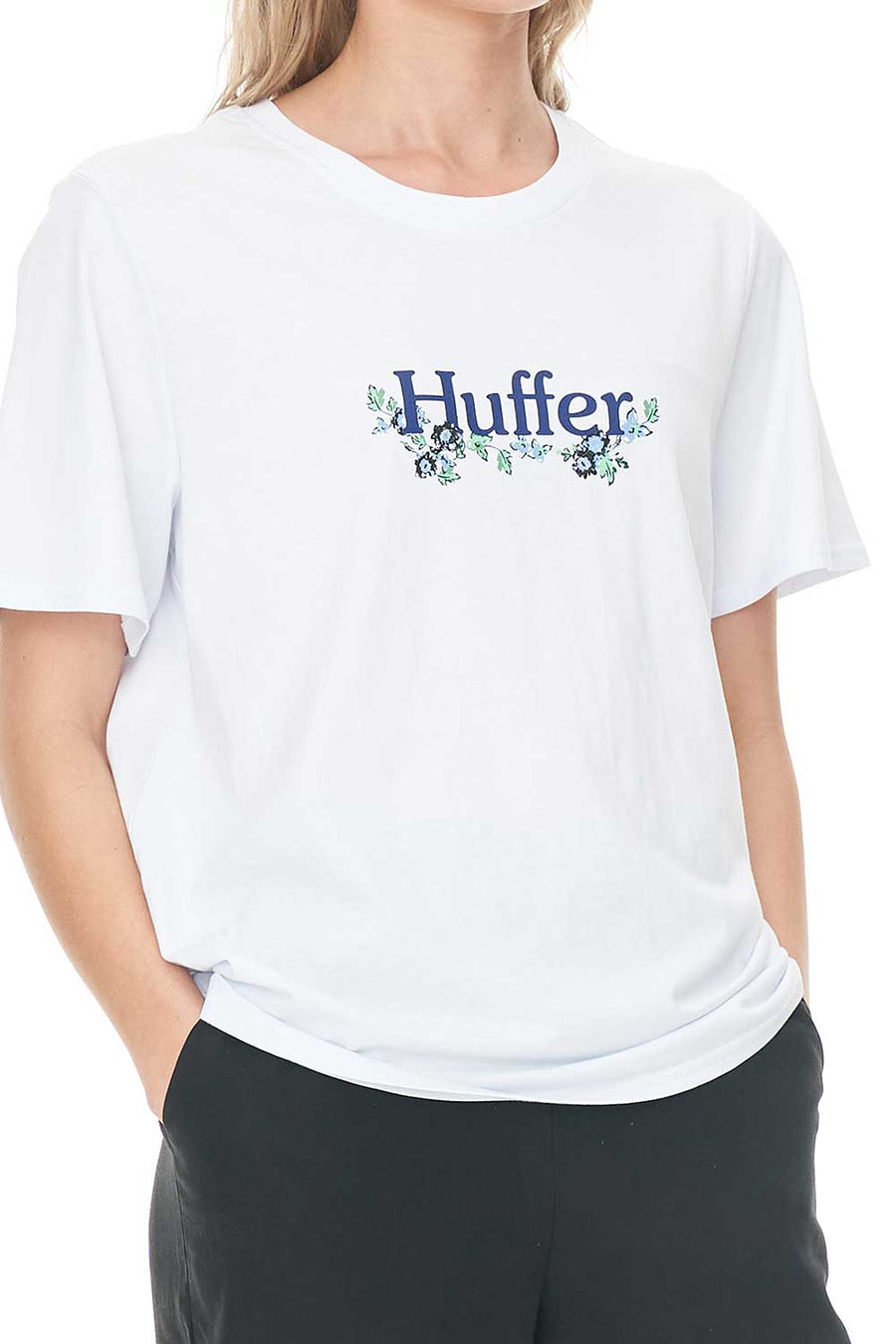 HUFFER CLASSIC TEE 170/LALISA - WHITE - WILDROSE