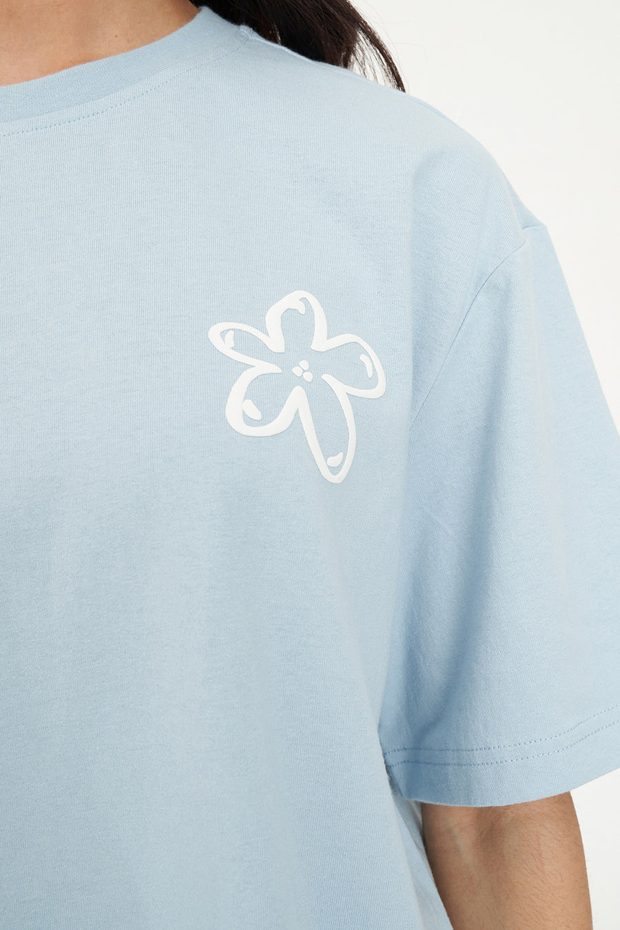 HUFFER RELAX TEE 220/DAISY - Y2K BLUE - WILDROSE