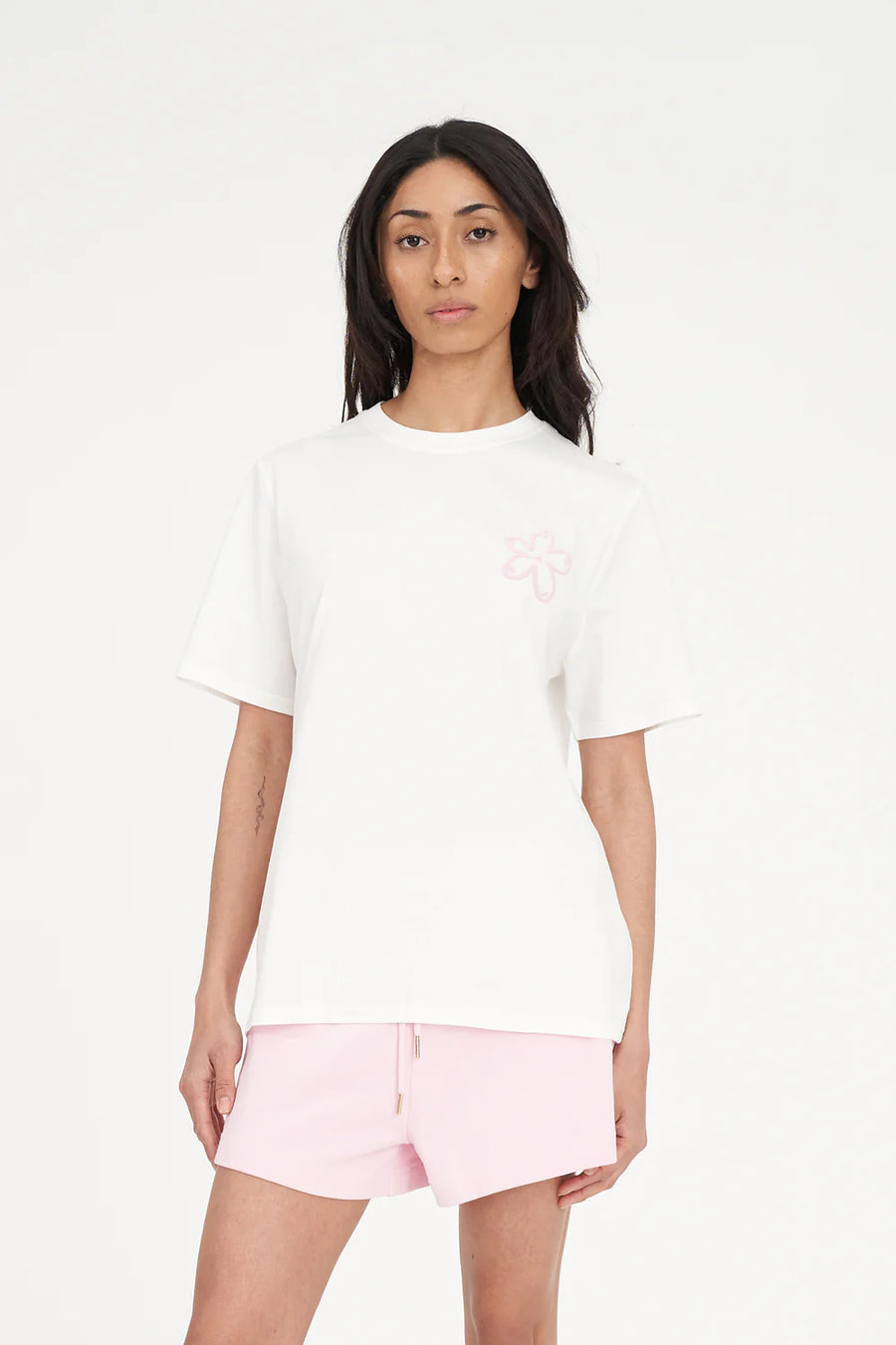 HUFFER CLASSIC TEE 170/DAISY CHAIN - CHALK - WILDROSE