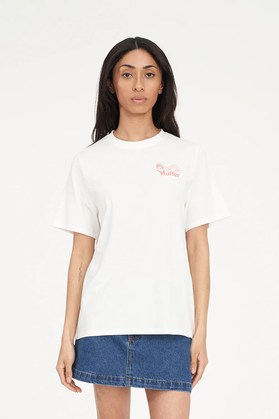 HUFFER CLASSIC TEE 170/MASTERPIECE - CHALK - WILDROSE