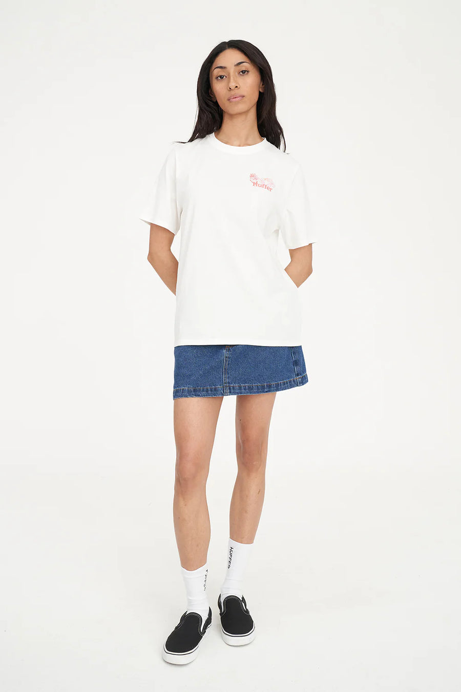 HUFFER CLASSIC TEE 170/MASTERPIECE - CHALK - WILDROSE