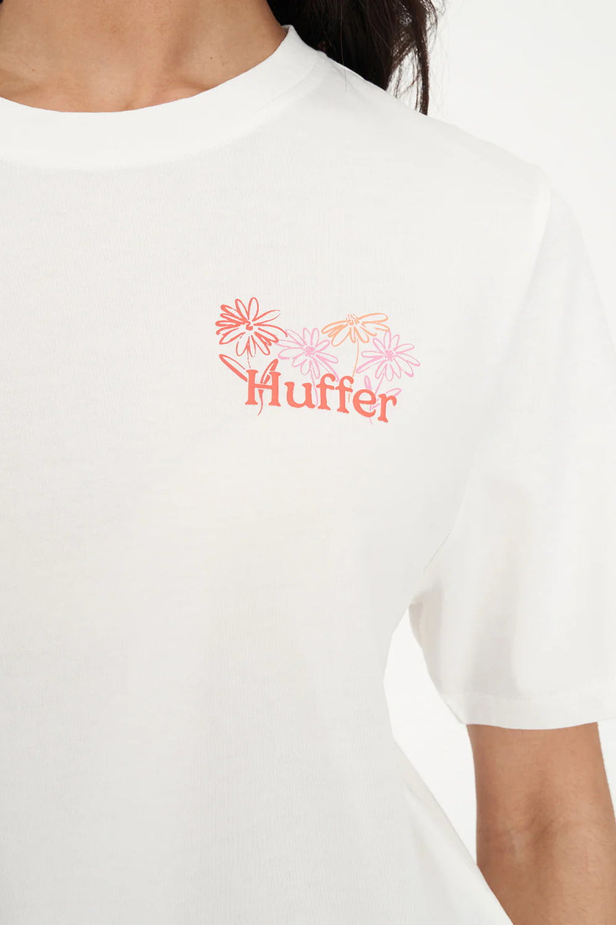 HUFFER CLASSIC TEE 170/MASTERPIECE - CHALK - WILDROSE