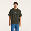 WRANGLER ENCYCLOPEDIA SLACKER TEE - DARK SLATE - WILDROSE