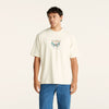 WRANGLER LINO SHROOM SLACKER T SHIRT - ECRU - WILDROSE