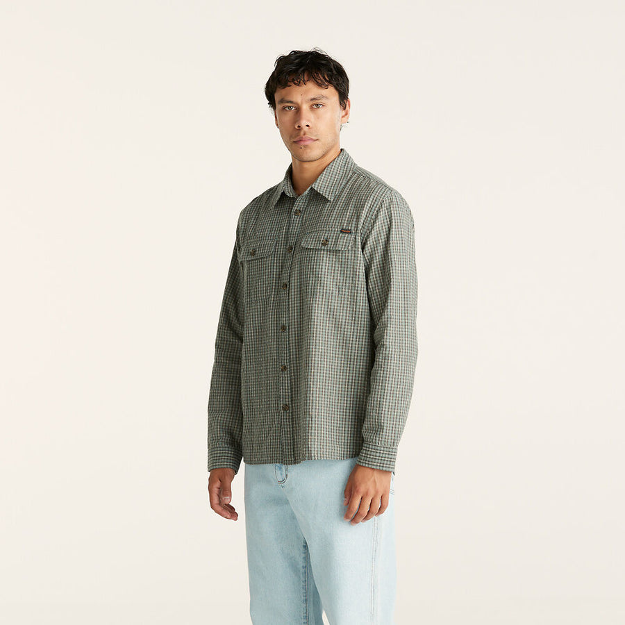 WRANGLER PARALLELS SHIRT - GREEN CHECK - WILDROSE