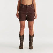 WRANGLER HI A-LINE SHORT - CHOCOLATE - WILDROSE