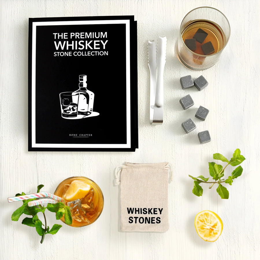THE PREMIUM WHISKEY STONE COLLECTION BOOK BOX - WILDROSE