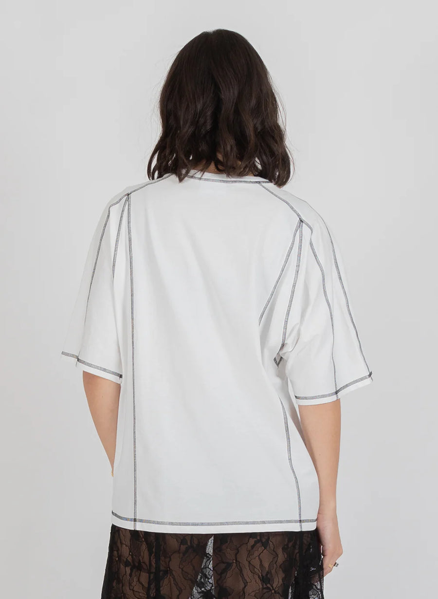 FEDERATION TRAST TEE LOGO - WHITE - WILDROSE