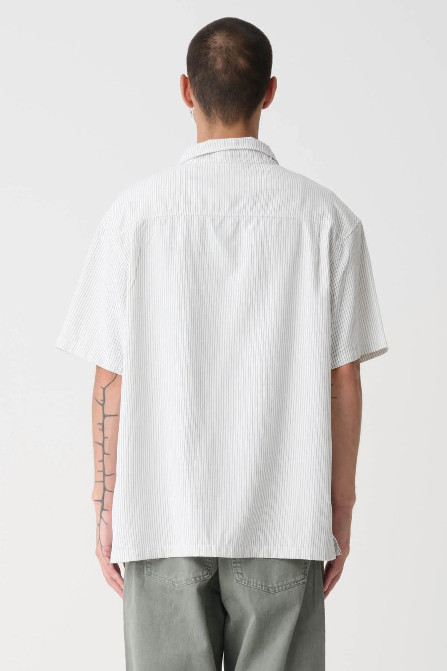 XLARGE 91 OXFORD SS SHIRT - TRUE WHITE/BLACK - WILDROSE