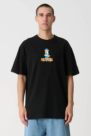 XLARGE PEACE MAN SS TEE - BLACK - WILDROSE