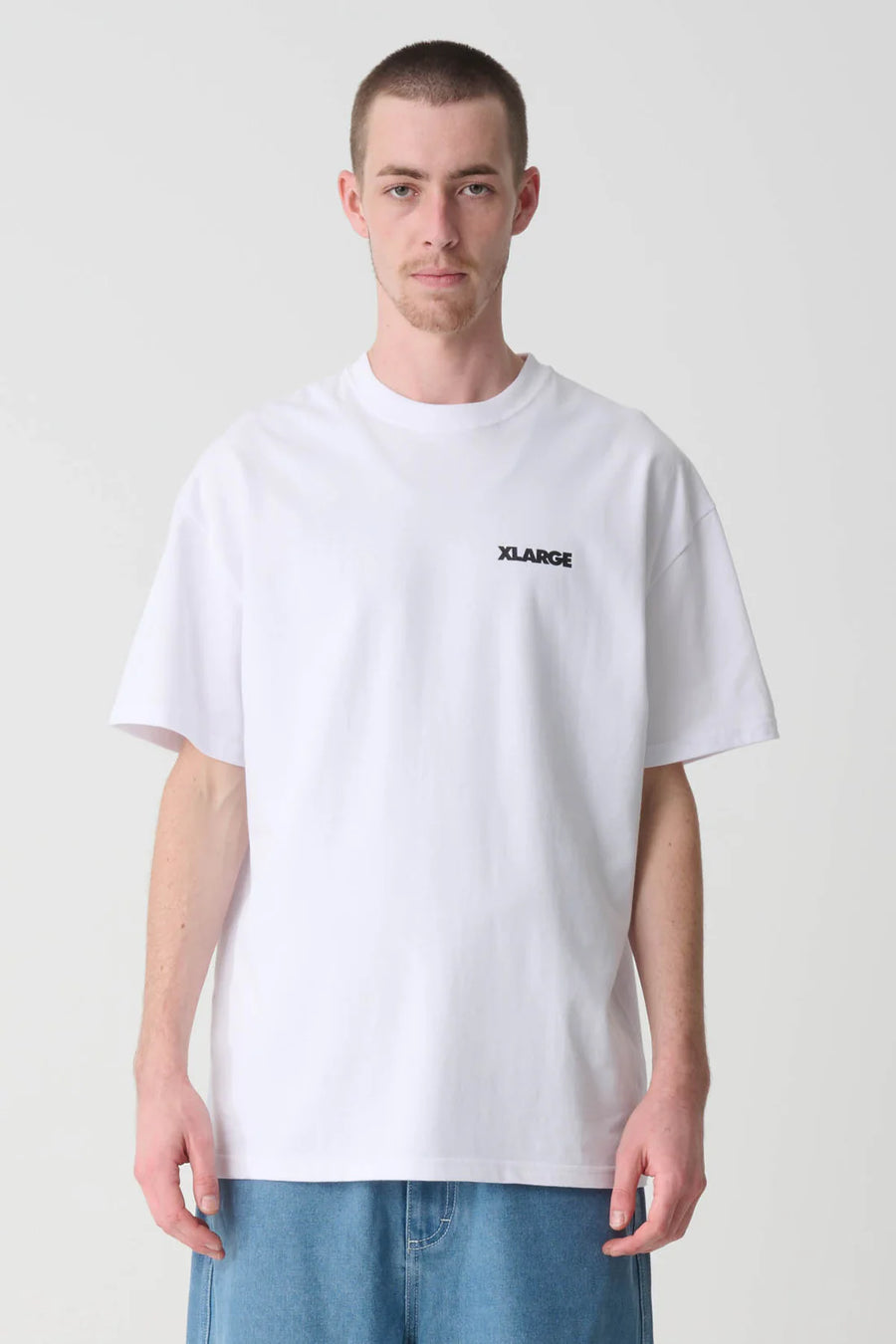 XLARGE 91 LCB SS TEE - WHITE - WILDROSE