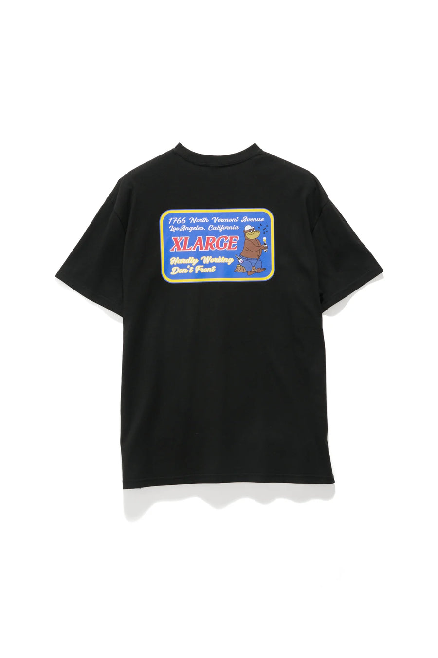 XLARGE HARDLY WORKING SS TEE - BLACK - WILDROSE