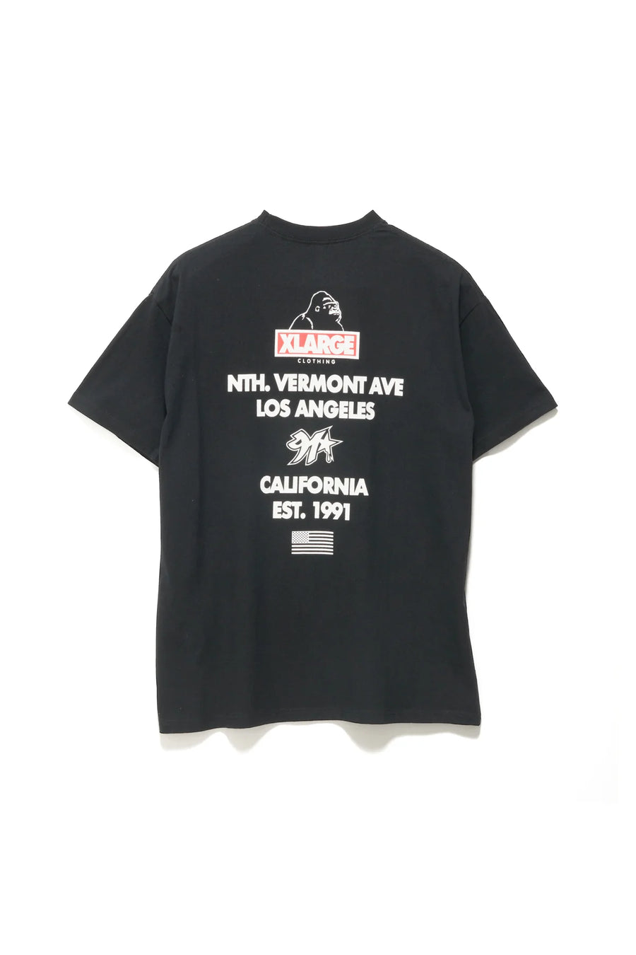 XLARGE STACK SS TEE - BLACK - WILDROSE