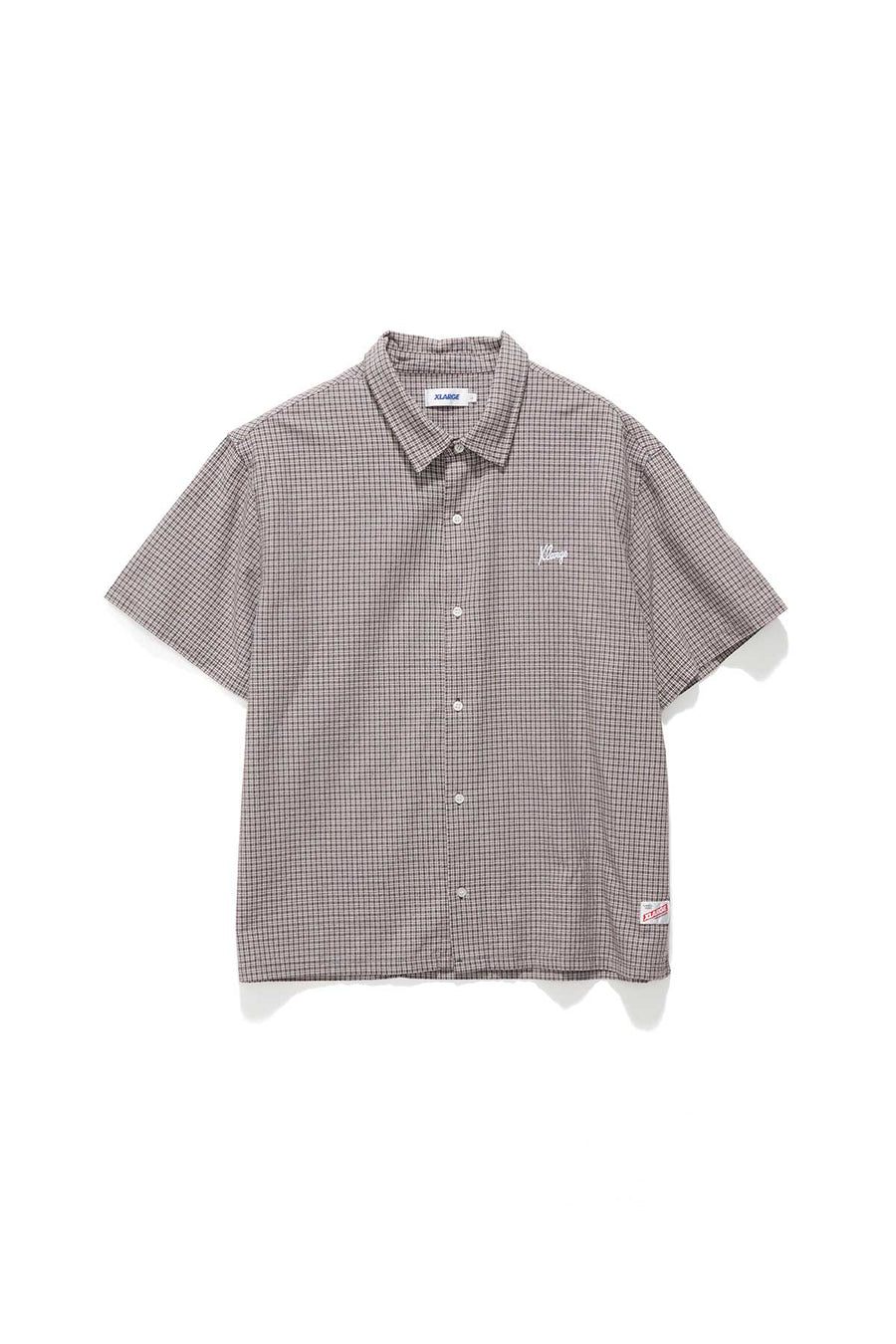 XLARGE OXFORD SCRIPT SS SHIRT - BLACK - WILDROSE