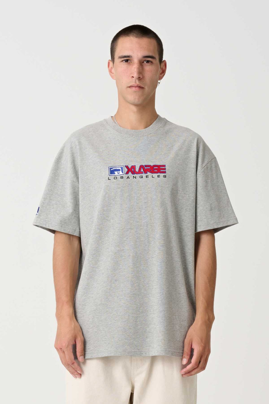 XLARGE TWO THOUSAND SS TEE - TRUE GREY MARLE - WILDROSE