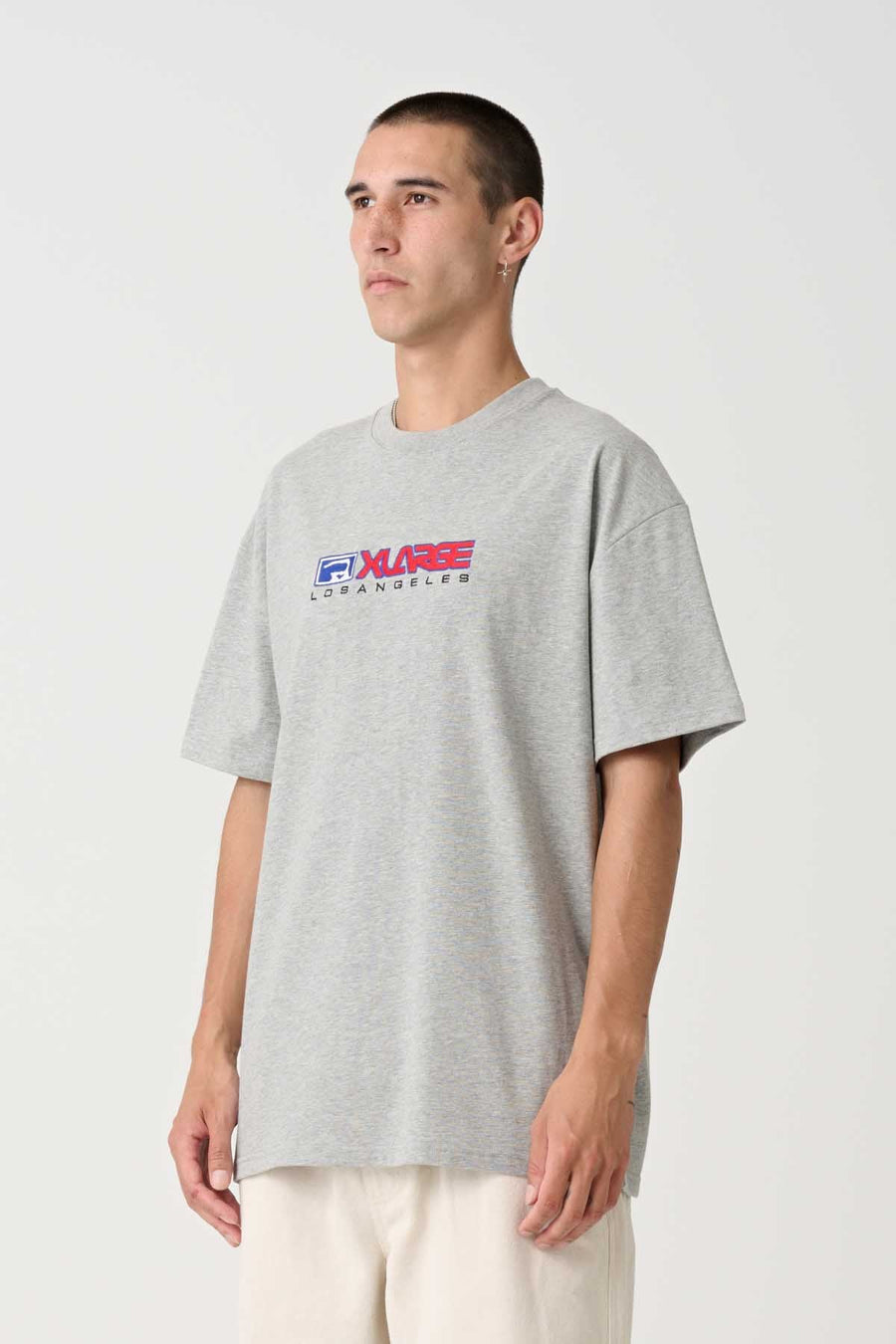 XLARGE TWO THOUSAND SS TEE - TRUE GREY MARLE - WILDROSE