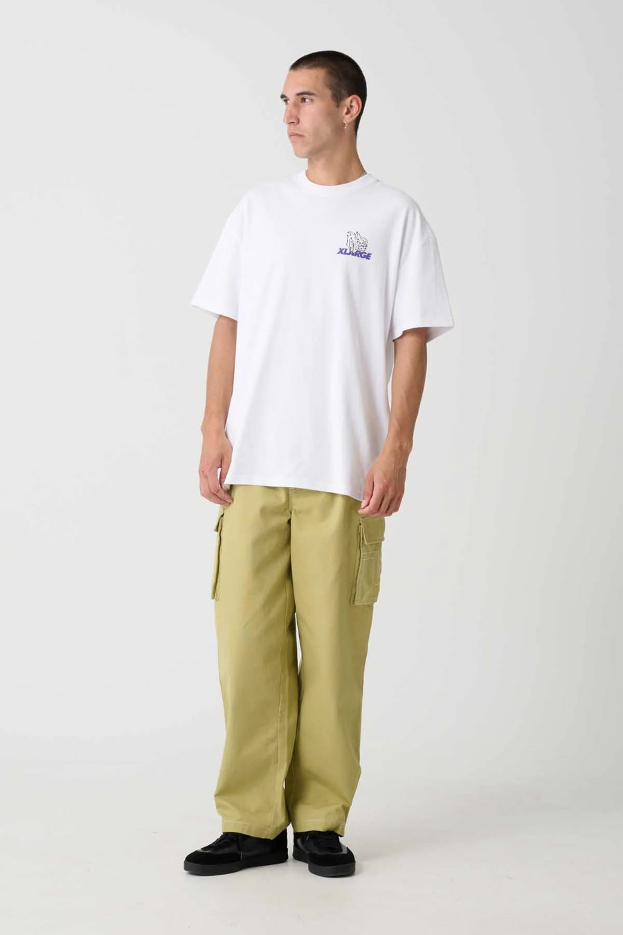 XLARGE FIRE DICE SS TEE - WHITE - WILDROSE