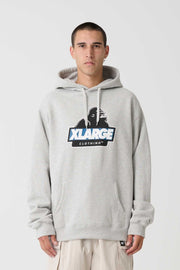 XLARGE SLANTED HOOD - ASH HEATHER - WILDROSE