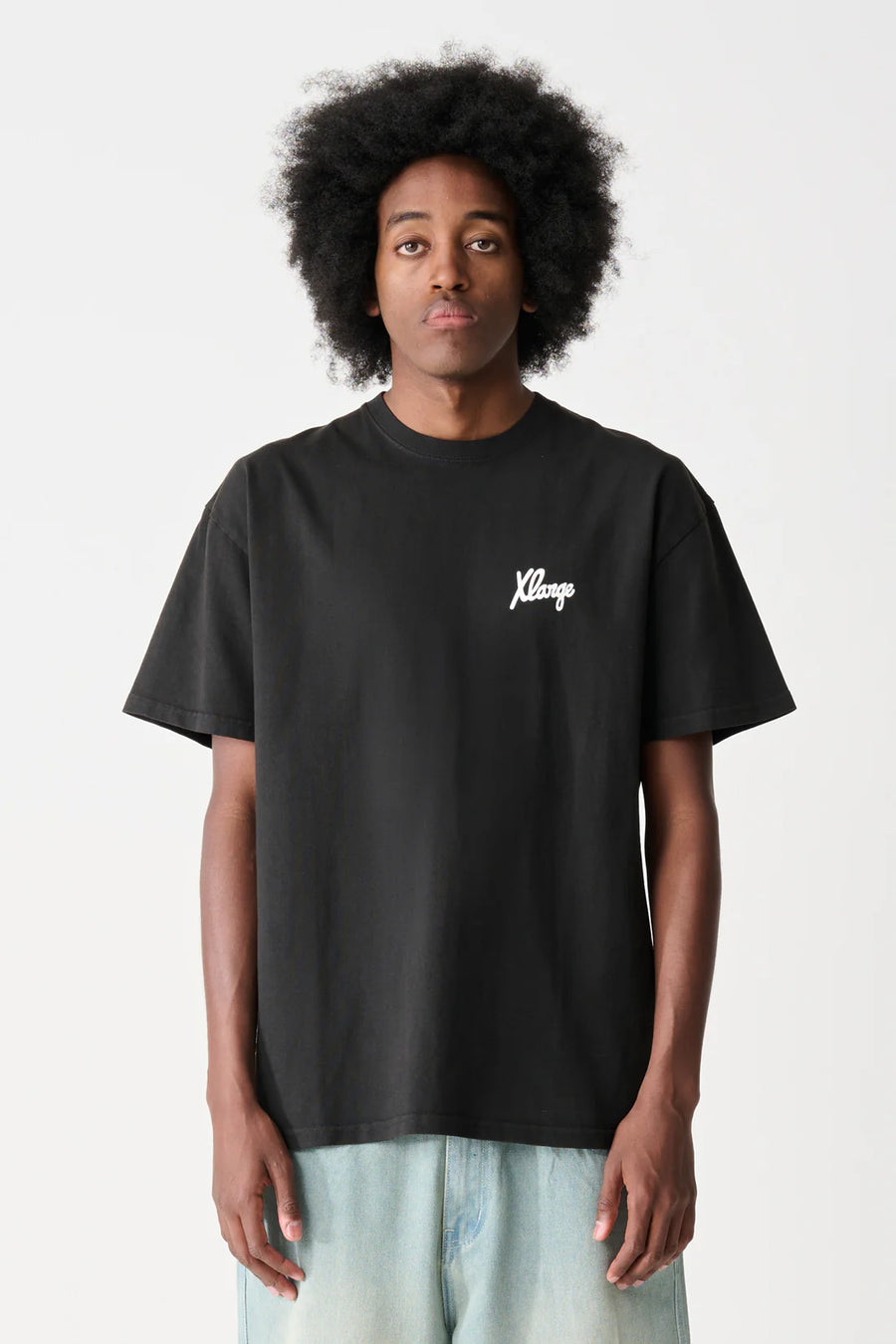 XLARGE LUCKY SS TEE - PIGMENT BLACK - WILDROSE