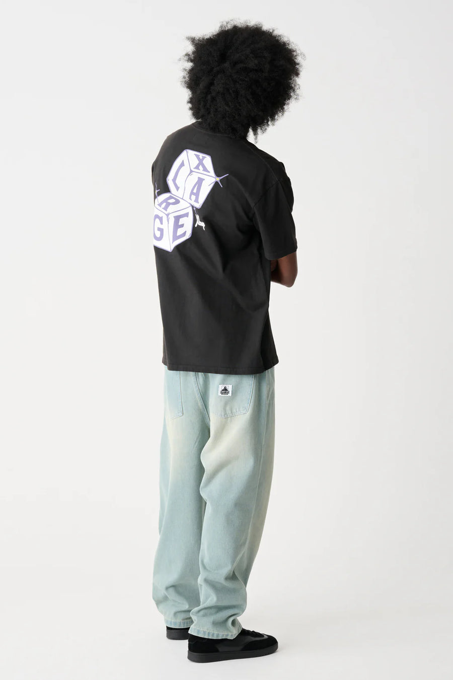 XLARGE LUCKY SS TEE - PIGMENT BLACK - WILDROSE