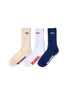 XLARGE PATCH SOCK 3PK - MULTI COLOURED - WILDROSE