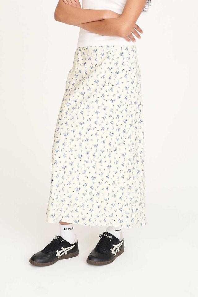 HUFFER DAWN LILA MIDI SKIRT - BUTTER - WILDROSE