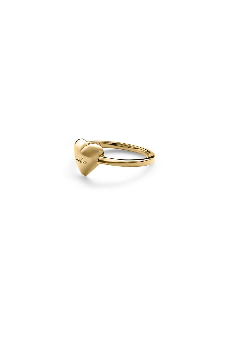 STOLEN GIRLFRIENDS CLUB FULL HEART MINI RING - GOLD PLATED - WILDROSE