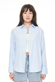 HUFFER CRUISE DAY SHIRT - BLUE HAZE/CHALK - WILDROSE