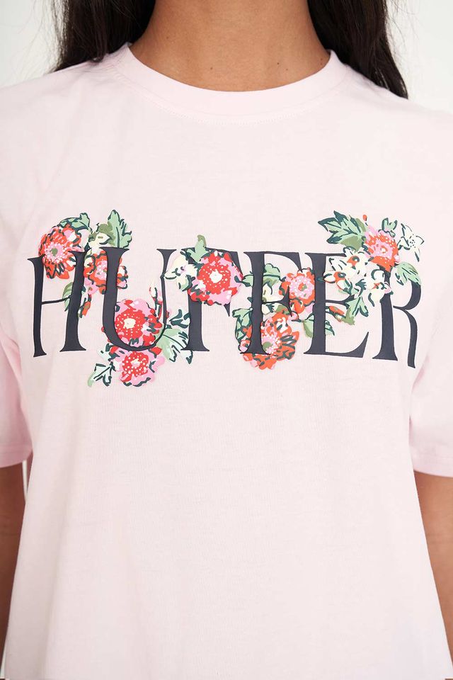 HUFFER CLASSIC TEE/GARDEN PARTY - MELLOW PINK - WILDROSE