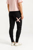HOMELEE APARTMENT PANTS - BLACK WITH BLOSSOM BERRY - WILDROSE