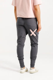 HOMELEE APARTMENT PANTS - GRAPHITE WITH BLOSSOM - WILDROSE