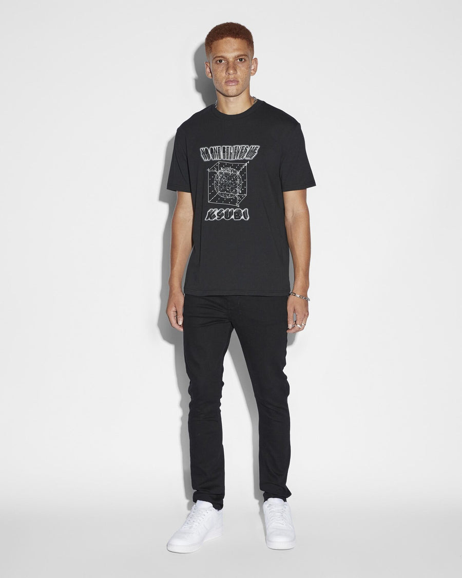 KSUBI HOLOGRAPH KASH SS TEE - JET BLACK - WILDROSE