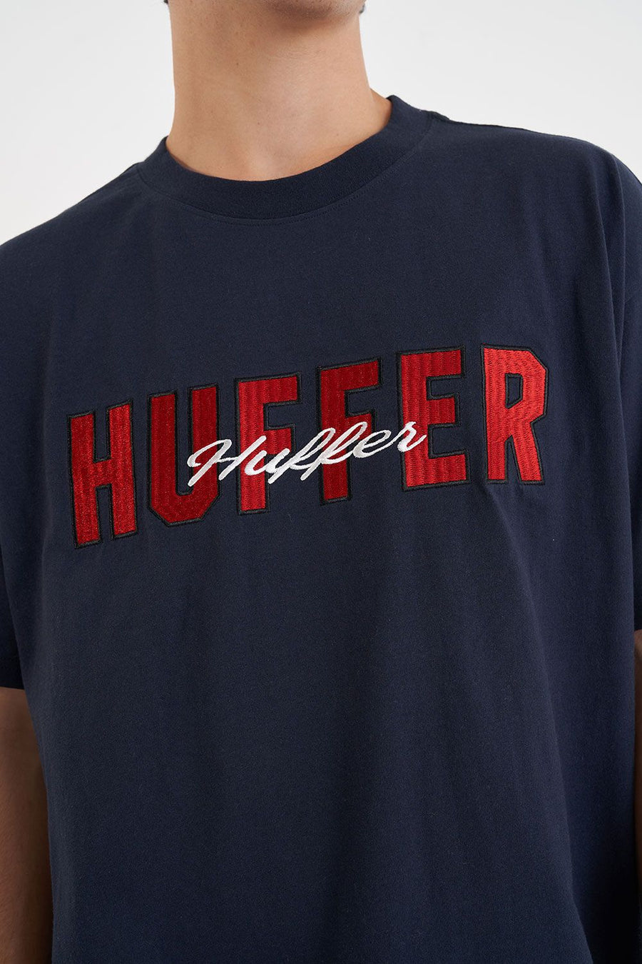 HUFFER BLOCK TEE/TIEBREAKER - MIDNIGHT - WILDROSE