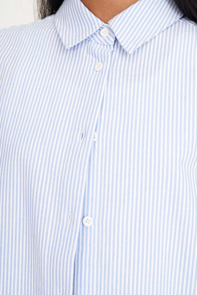 HUFFER CRUISE DAY SHIRT - ICE BLUE STRIPE - WILDROSE