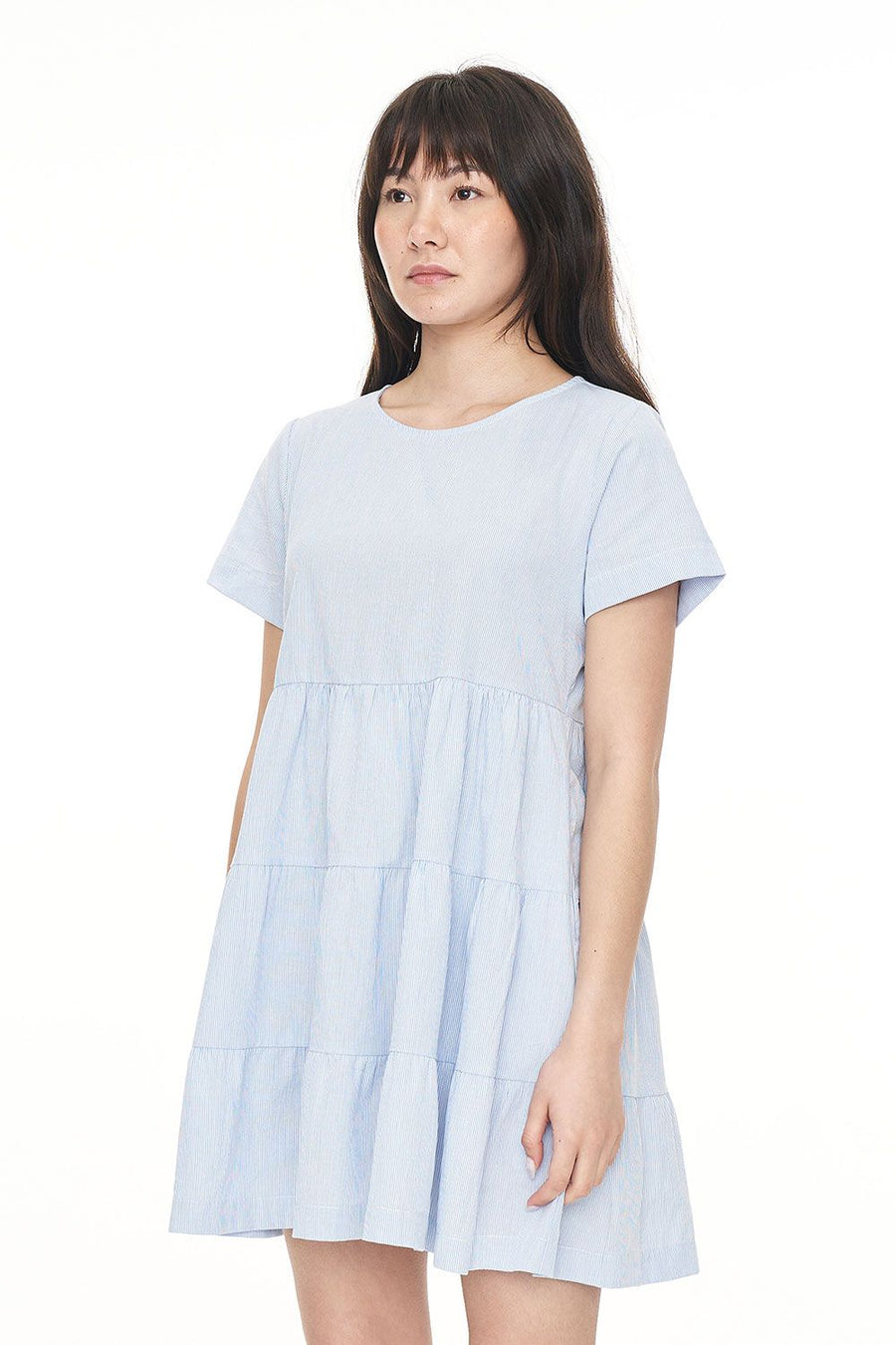 HUFFER CRUISE MILLY DRESS - BLUE HAZE/CHALK - WILDROSE