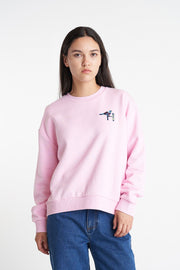 HUFFER SLOUCH CREW 350/SINGER - PALE ROSE - WILDROSE