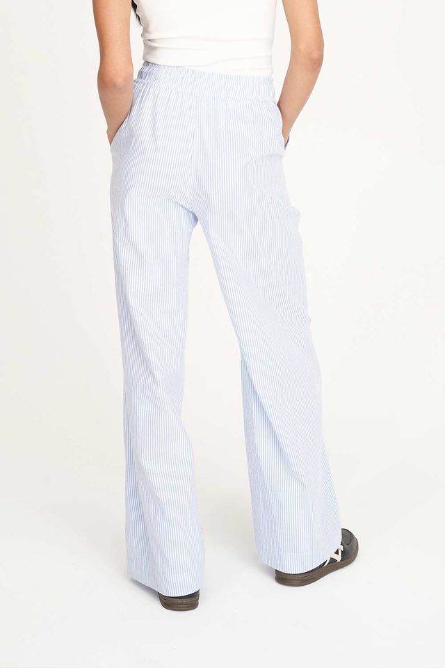 HUFFER CRUISE LOUNGE PANT - ICE BLUE STRIPE - WILDROSE