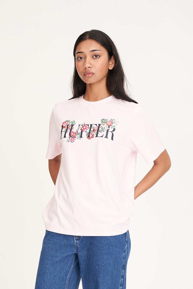 HUFFER CLASSIC TEE/GARDEN PARTY - MELLOW PINK - WILDROSE