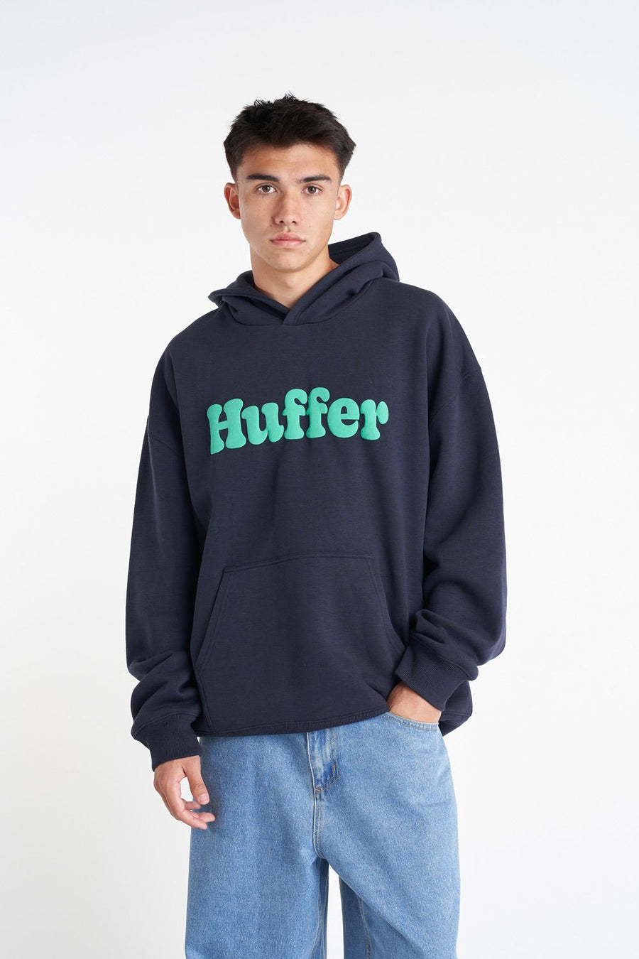 HUFFER MENS ARCADE HOOD/OLIE - NAVY - WILDROSE