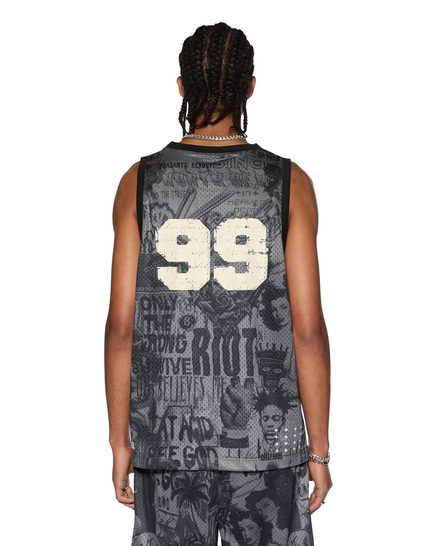 KSUBI SKETCH PICK UP SINGLET -  BLACK - WILDROSE