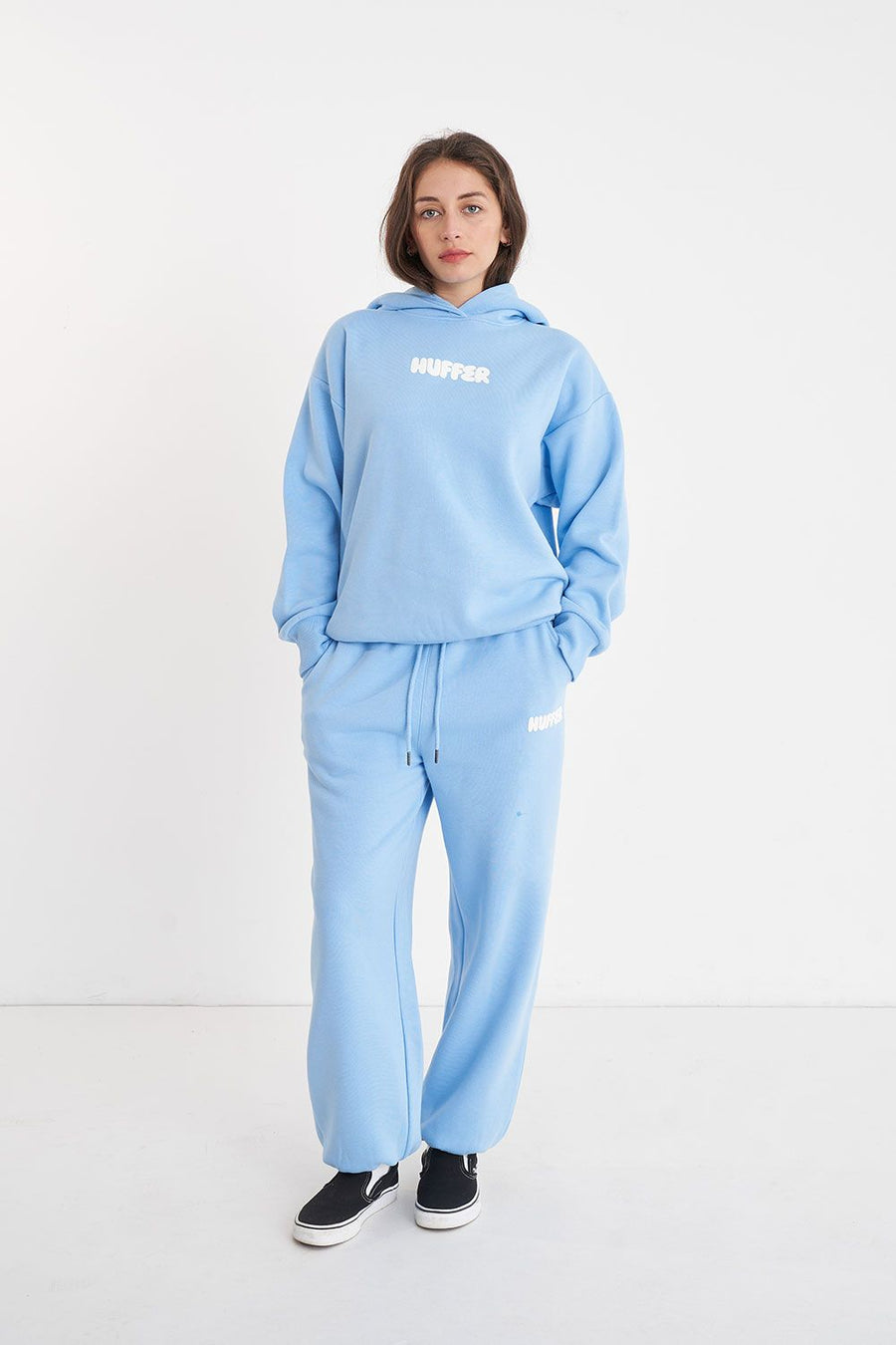 HUFFER WMNS ARCADE TRACKPANT/JUICY - GLACIER - WILDROSE