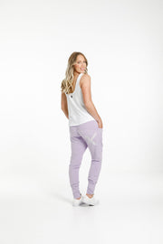 HOMELEE APARTMENT PANTS - PERIWINKLE WITH STRIPE - WILD ROSE